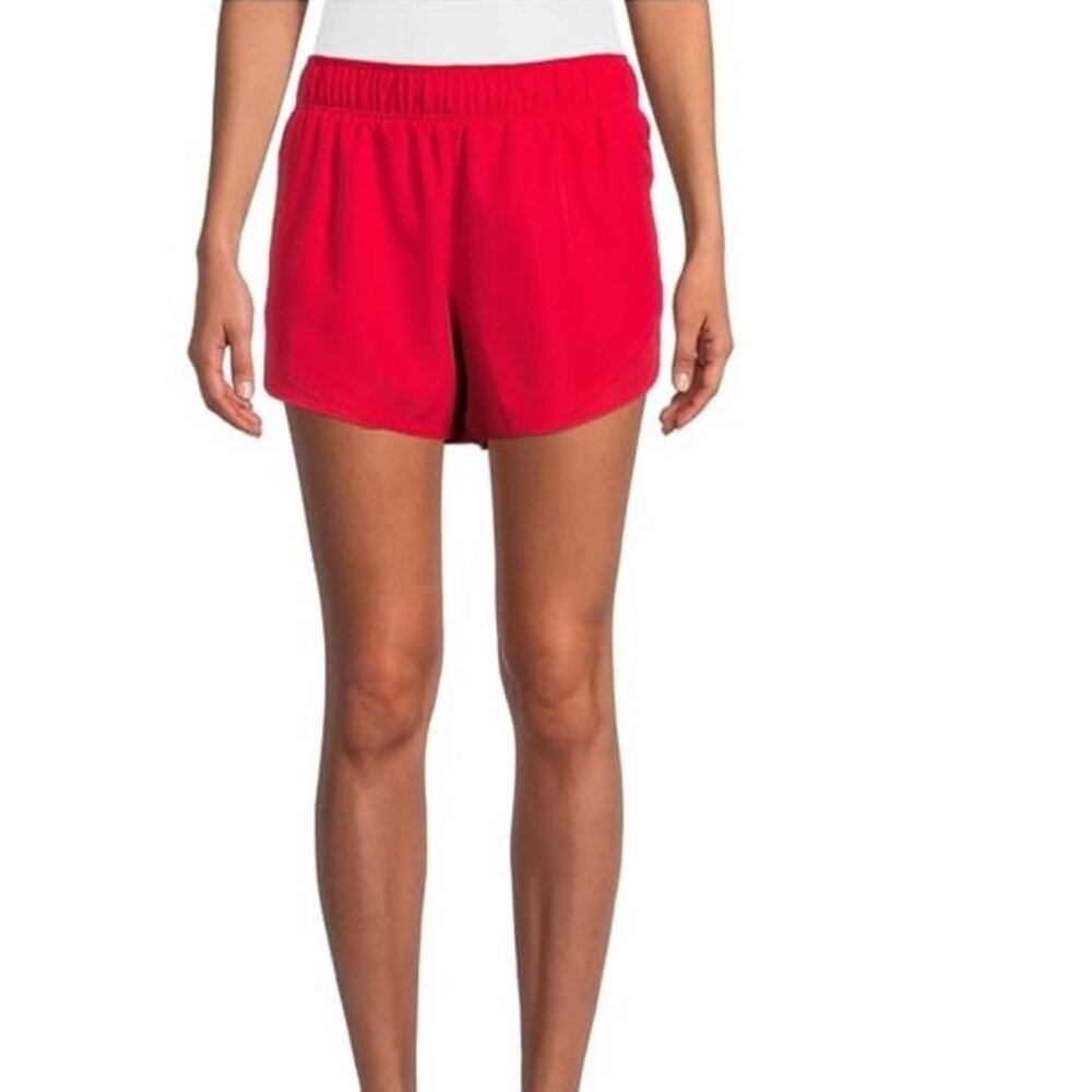 Womens Athletic Works Core Running Shorts Size XXL 20 Brilliant Red drawstr NWT